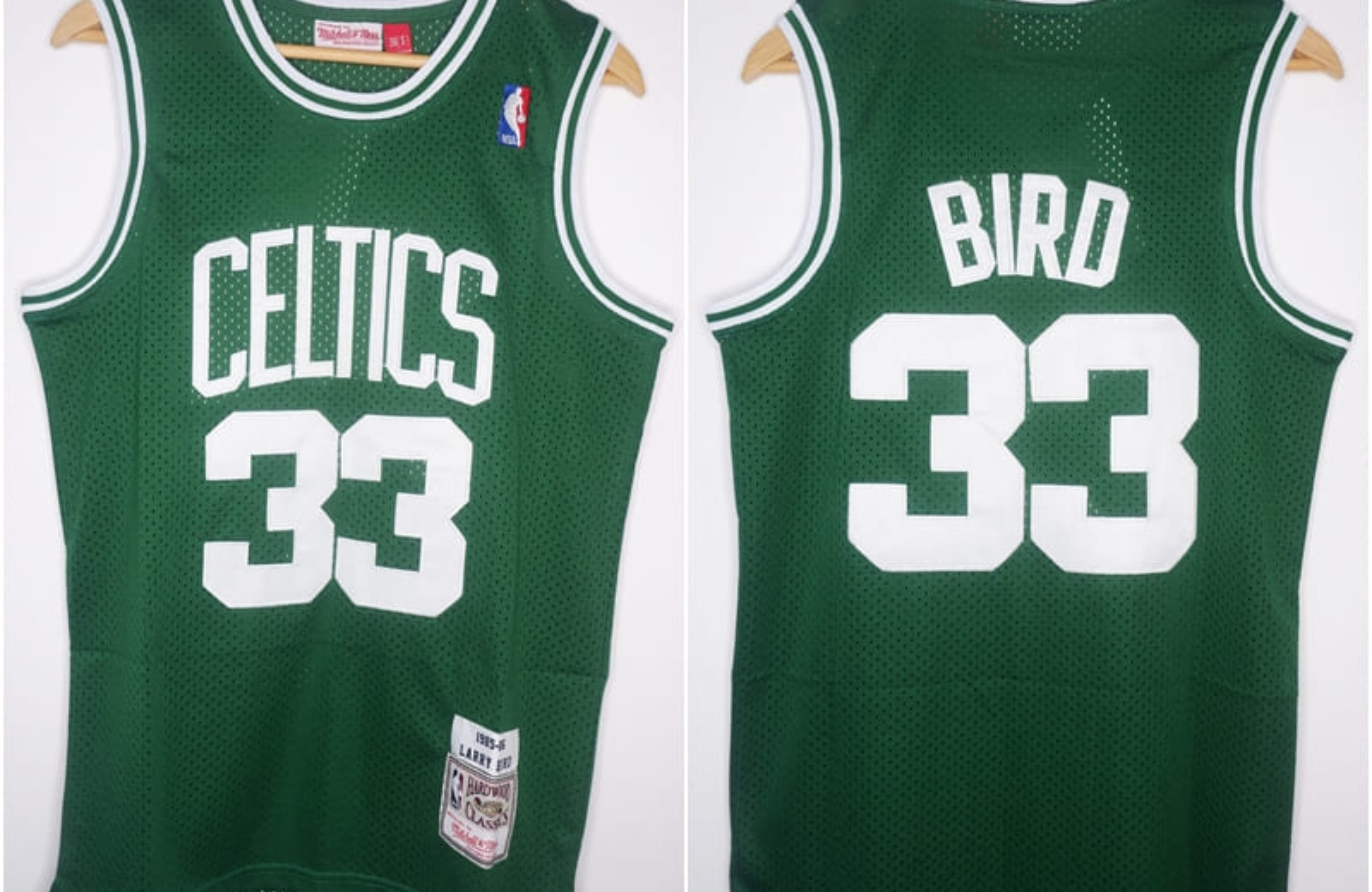 CLASSIC HWC CETLICS #33 BIRD HIJAU MITCHELL & NESS