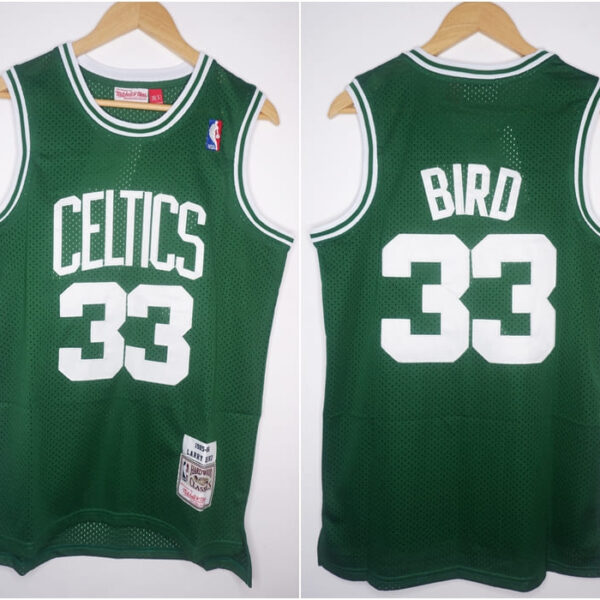 CLASSIC HWC CETLICS #33 BIRD HIJAU MITCHELL & NESS