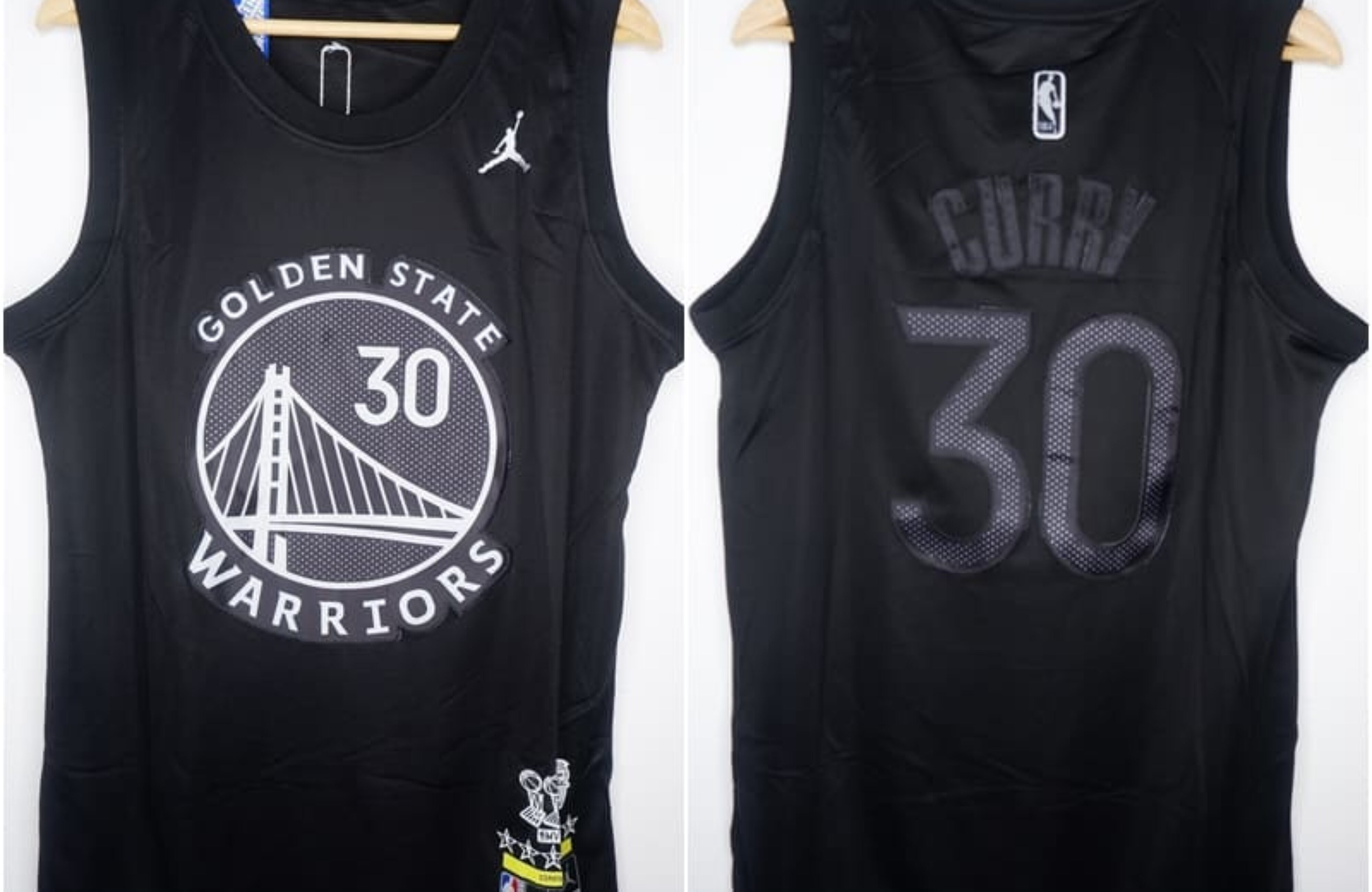 MVP EDITION GSW #30 CURRY HITAM LOGO JORDAN