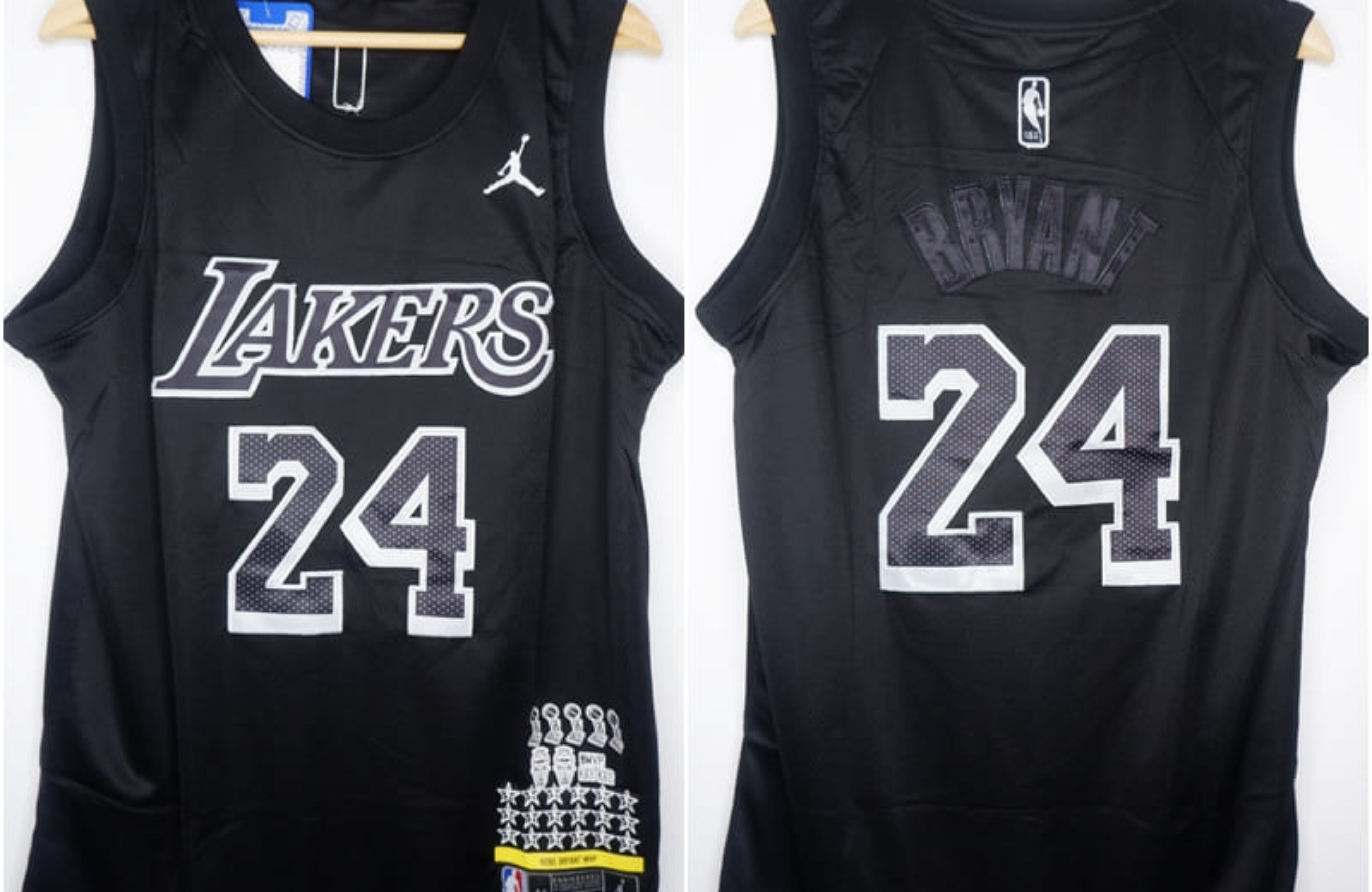 MVP EDITION LAKERS #24 BRYANT HITAM LOGO JORDAN