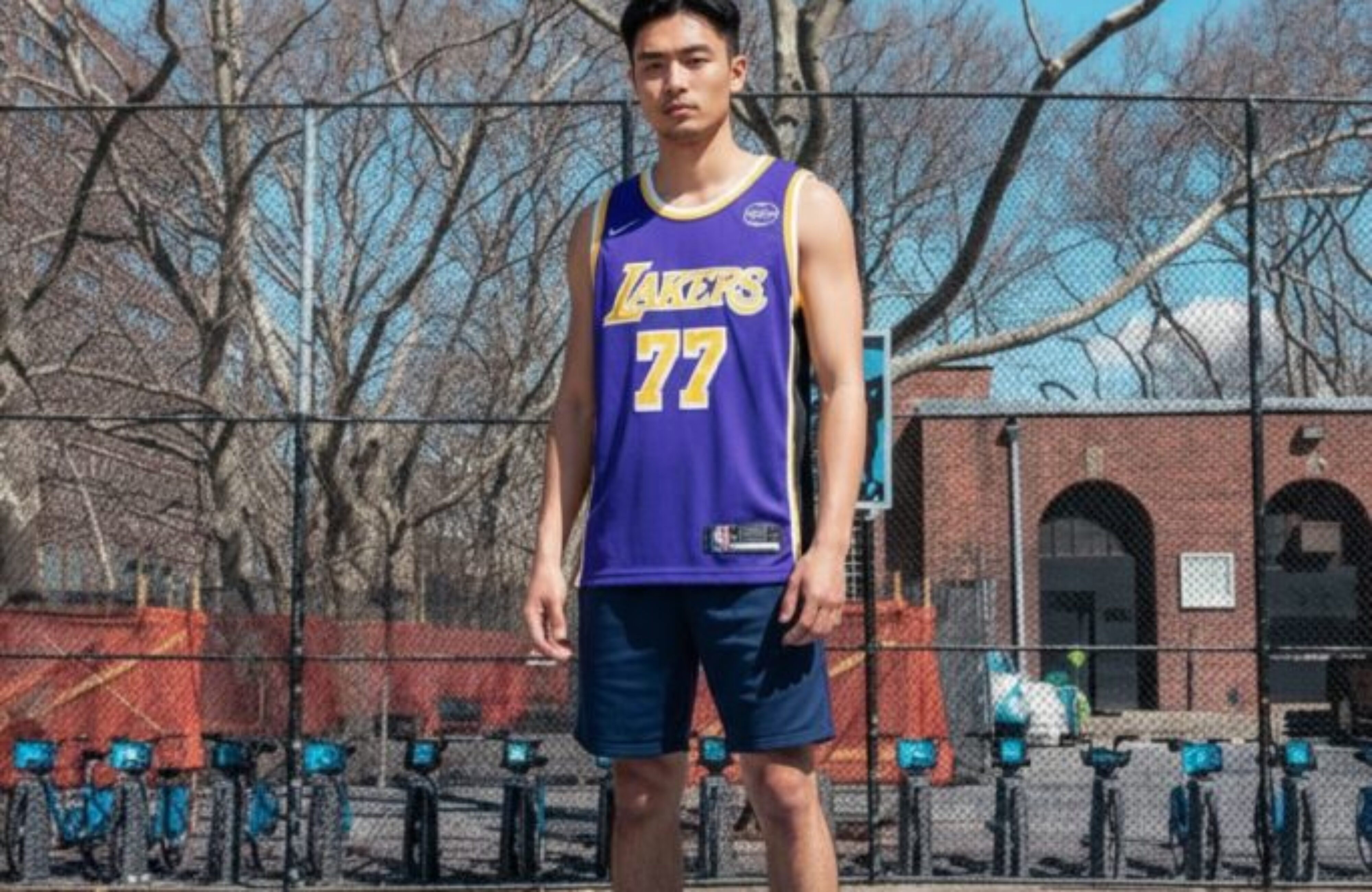 JERSEY BASKET LAKERS #77 DONCIC STATEMENT EDITION UNGU 25/26