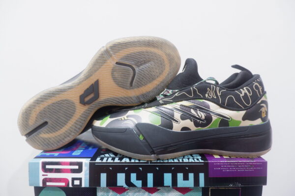 ADIDAS DAME 9 LOW BAPE CAMO GREEN