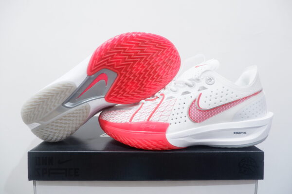 NIKE AIR ZOOM GT CUT 3 LOW WHITE PICANTE RED 2