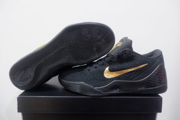 NIKE KOBE 9 ELITE PROTRO LOW BLACK GOLD